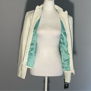 Mitici Anni 60 Made in Italy White Leather Jacket | NWT/ Iconic 1960’s